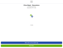 Tablet Screenshot of chinamaplewaynesboro.com
